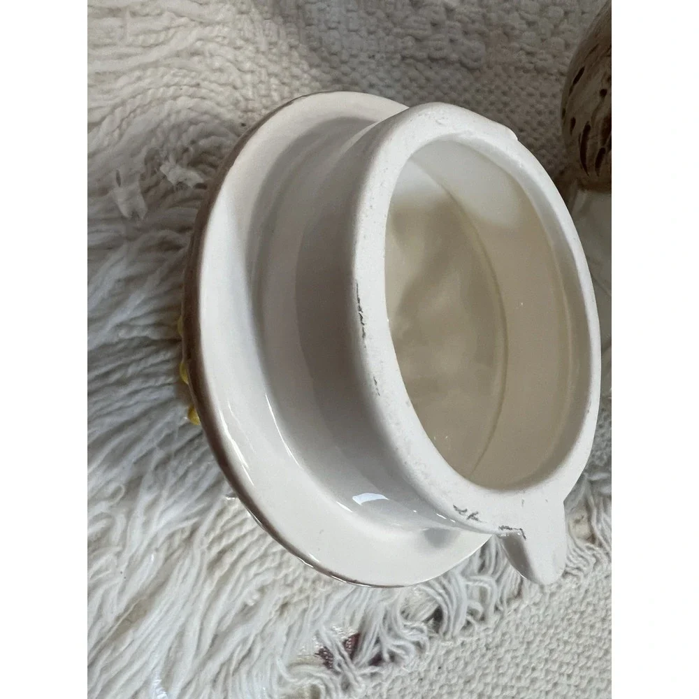 VTG Tommy China Ceramic Teapot, Teacup & Plate,‎ Sunflower & Fruit Design, Japan